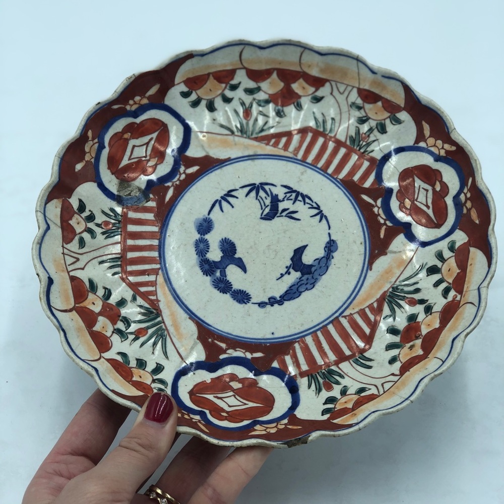 Vintage Hand-Painted Plate